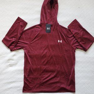 Under Armour Men's L Long Sleeve Tech Hoodie Burgundy NWT